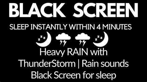 Rumbling Thunder and Rain fading to a BLACK SCREEN (No Music) The thunderstorm sounds are ideal for Sleeping and insomnia. The ambience of …
